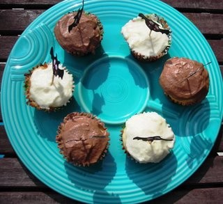 Vanilla to chocolate icing