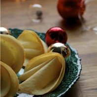 Vanilla tuile fortune cookies