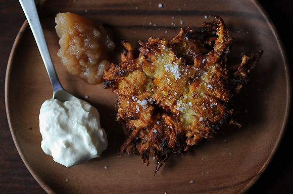 Variegated spiced latkes
