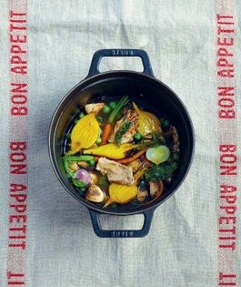 Veal and beetroot broth
