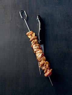 Veal and ginger skewers