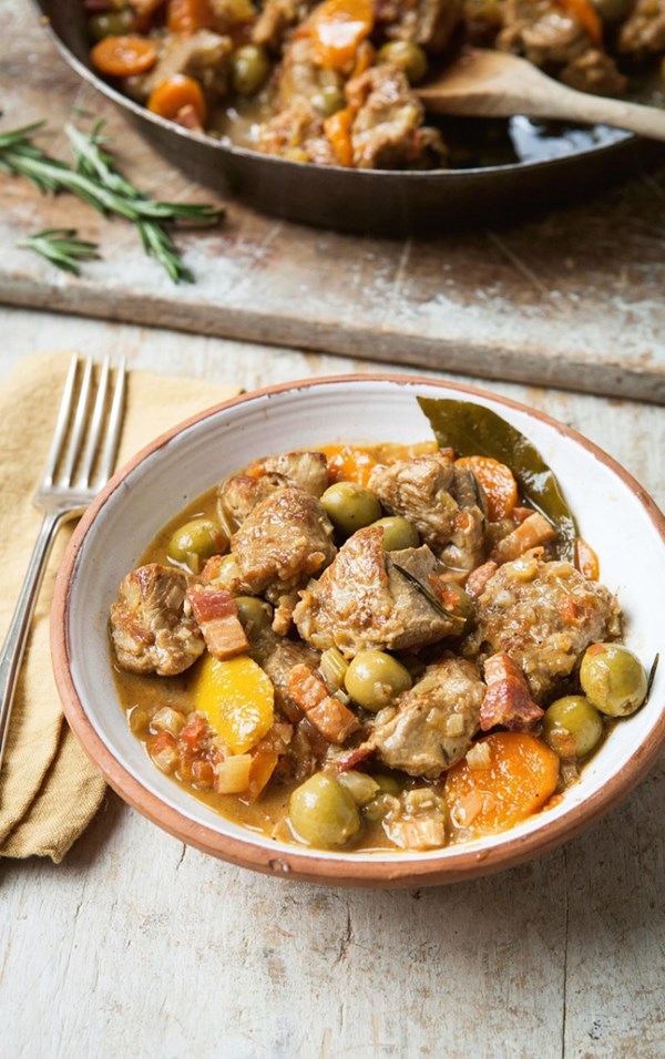 Veal and olive stew