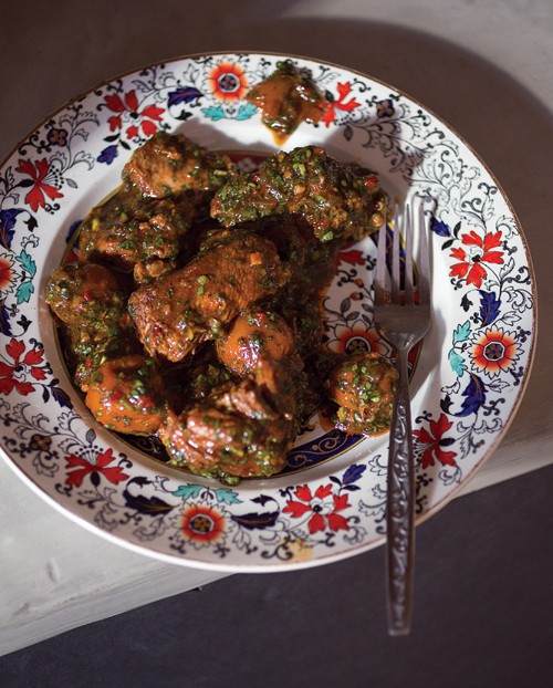 Veal and sour plum stew (Khashlama)