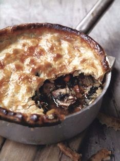 Veal breast and Swiss chard pie