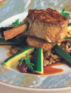 Veal cutlets with wild mushrooms