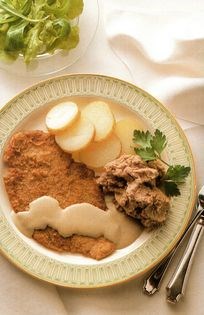 Veal escalopes with Stilton