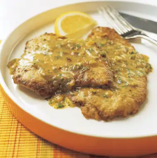 Veal scaloppini with porcini-Marsala sauce