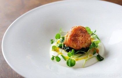 Veal sweetbreads, parsnip air and curry oil