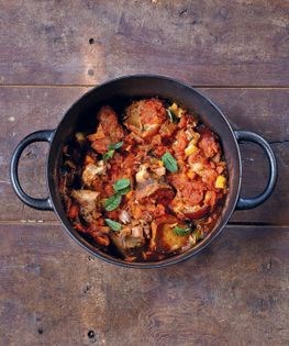 Veal with lemon and mint