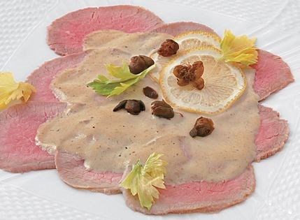 Veal with tuna sauce (Vitello tonnato)