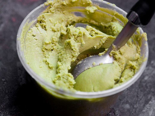 Vegan avocado lime ice cream
