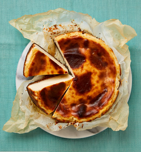 Vegan baked vanilla cheesecake