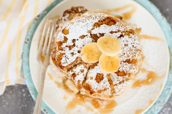 Vegan banana pancakes