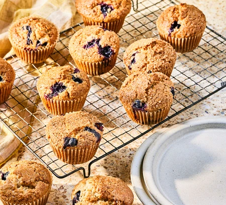 Vegan blueberry muffins