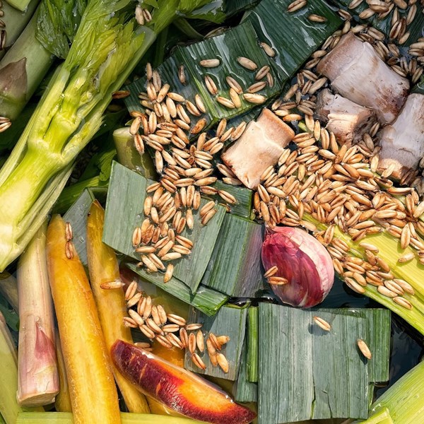 Vegan bone broth