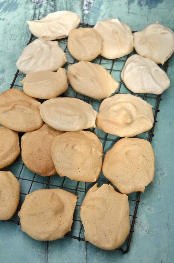 Vegan brown sugar aquafaba meringues