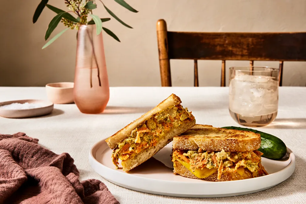 Vegan carrot & chickpea melts