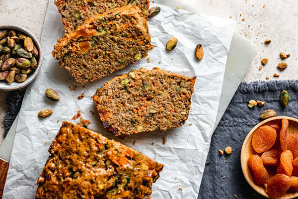 Vegan carrot-zucchini bread