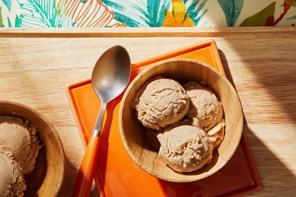 Vegan chai ice cream