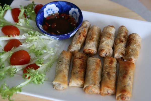 Vegan crispy spring rolls (Chả giò chay)