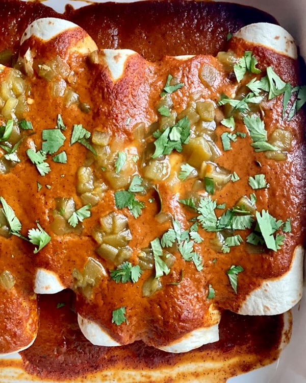 Vegan enchiladas