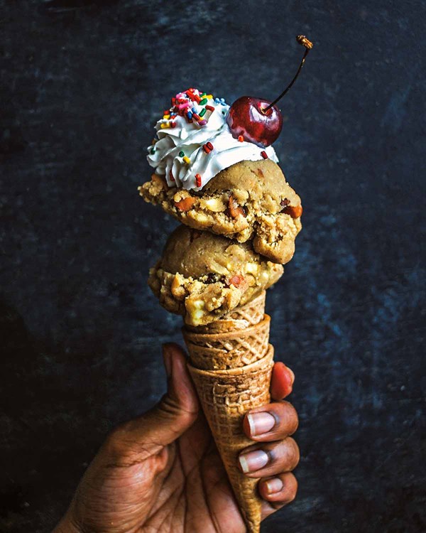 Vegan gluten-free chocolate chip cookie dough