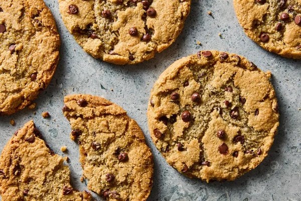 Vegan, gluten-free chocolate chip cookies