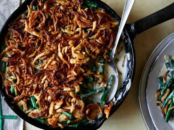 Vegan green bean casserole
