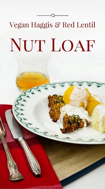 Vegan haggis & red lentil nut loaf