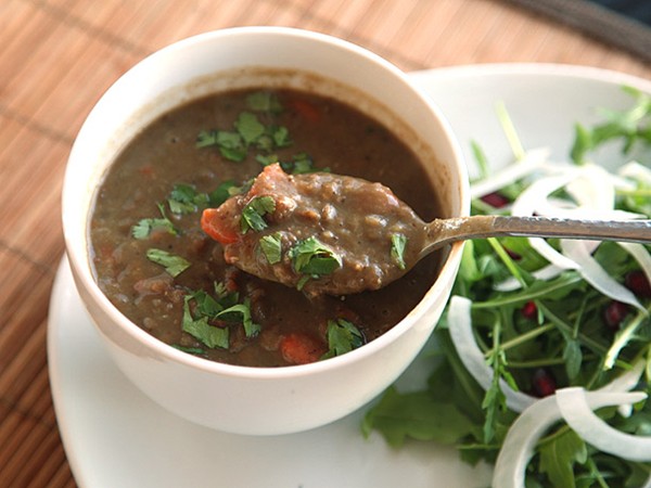 Vegan lentil soup