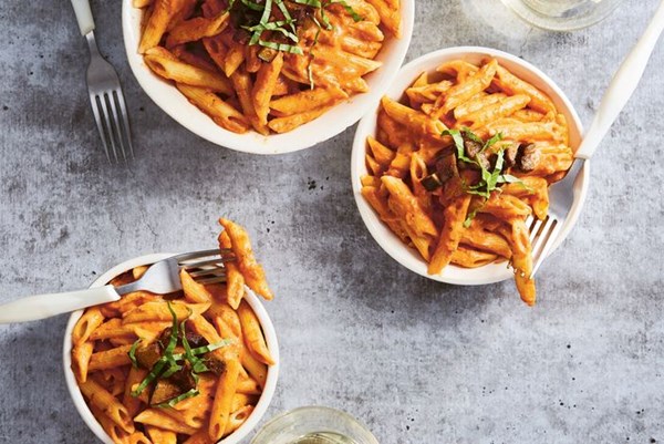 Vegan penne vodka 