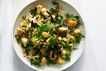 Vegan potato salad with tahini