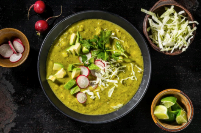 Vegan pozole verde