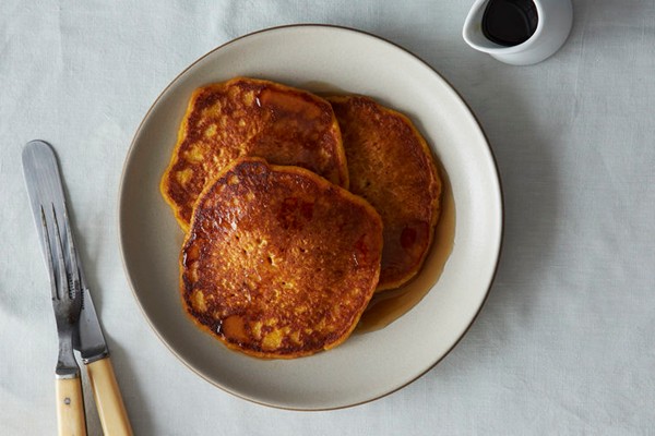 Vegan pumpkin pancakes