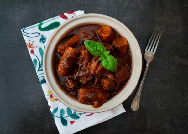 Vegan sausage birra