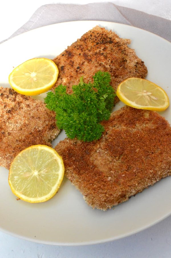 Vegan schnitzel: made with tofu