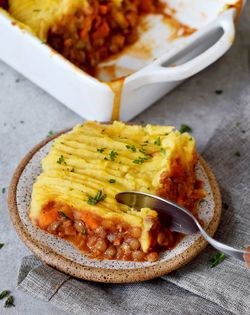 Vegan shepherd’s pie