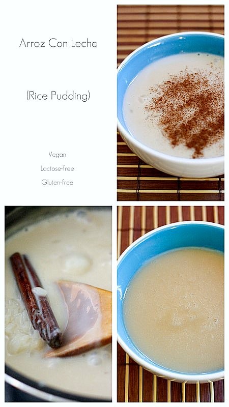 Vegan Spanish rice pudding  (Arroz con leche)