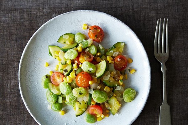 Vegan summer succotash