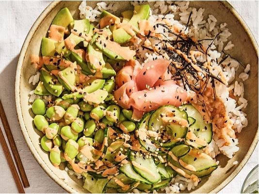 Vegan sushi bowls