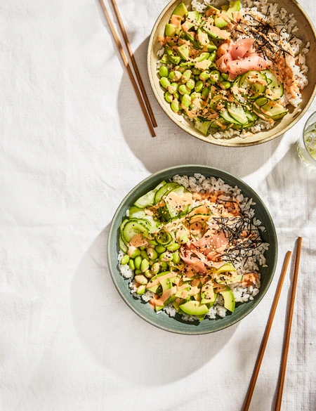 Vegan sushi bowls