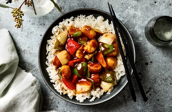 Vegan sweet & sour "chicken"