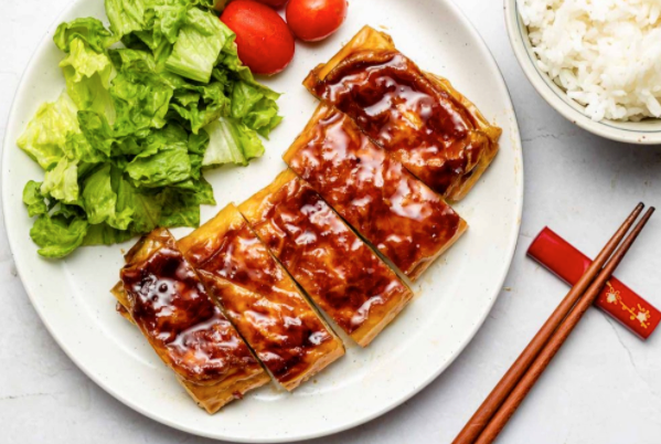 Vegan teriyaki chicken (照り焼きチキン)