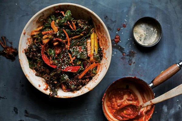 Vegan veg scrap kimchi