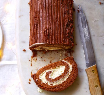 Vegan yule log