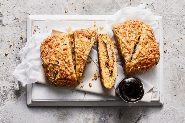 Vegemite and cheese scones