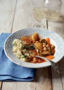Vegetable and chickpea couscous (Couscous de légumes et pois chiches)