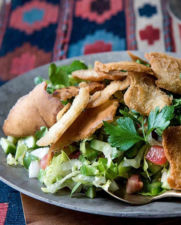 Vegetable and pita salad (Fattoush)