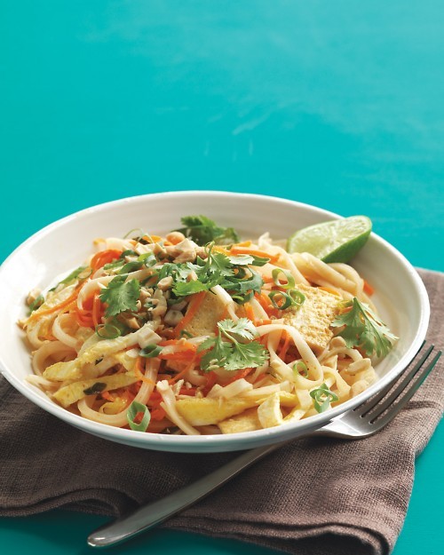 Vegetable and tofu pad Thai