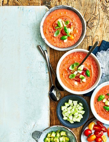 Vegetable and watermelon gazpacho